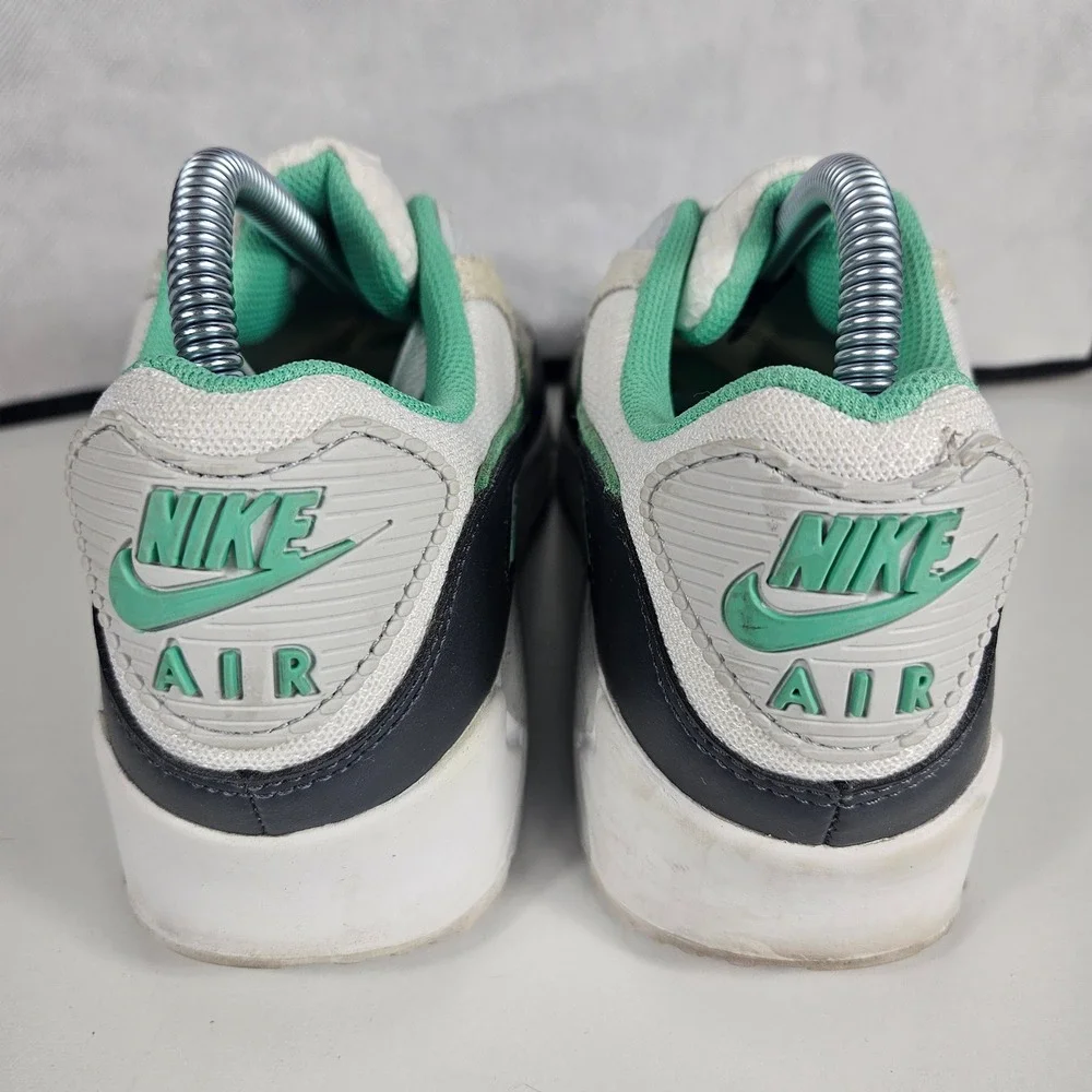 Nike‎ Air Max 90 White Spring Green Anthracite Light Iron Ore Mens 7 Sneakers